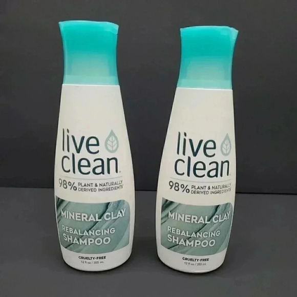 Live Clean Mineral Clay Rebalancing Shampoo 12 fl oz 2 Bottles - Picture 1 of 5